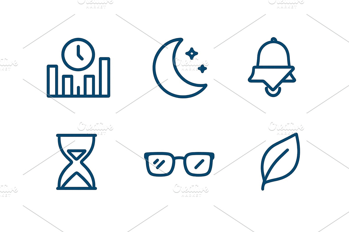 Unique collection of simple line, an Illustration by ZinetroN