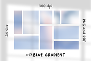17+ Blue Gradient Backgrounds, a Background Graphic by The Journey Atelier (Thumbnail 1 of 7)