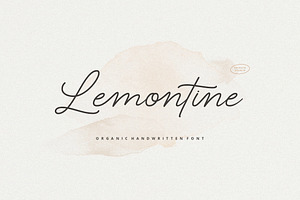 Lemontine Monoline Font