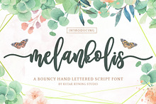 Melankolis - Bouncy Script Font