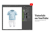 Baby Pajamas Mockups, an Apparel Mockup by rebrandy (Thumbnail 9 of 10)