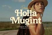 Holla Mugint - Unique Serif Font, a Serif Font by Fype Co. (Thumbnail 1 of 6)