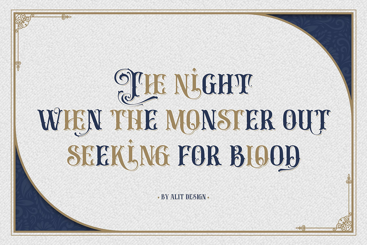 Melon Honey Typeface, a Blackletter Font by alit design (Photo 10 of 15)