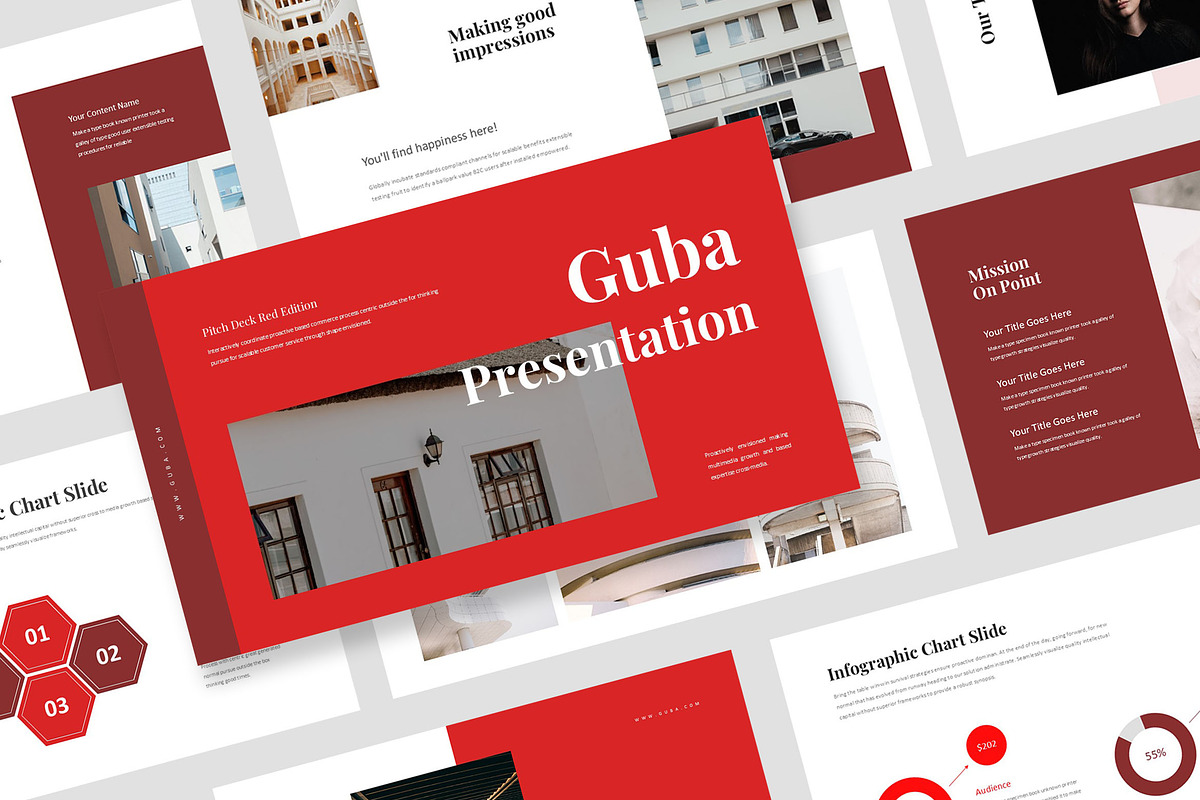 Guba : Pitch Pack Powerpoint, a Presentation Template by Punkl Camp (Photo 1 of 9)