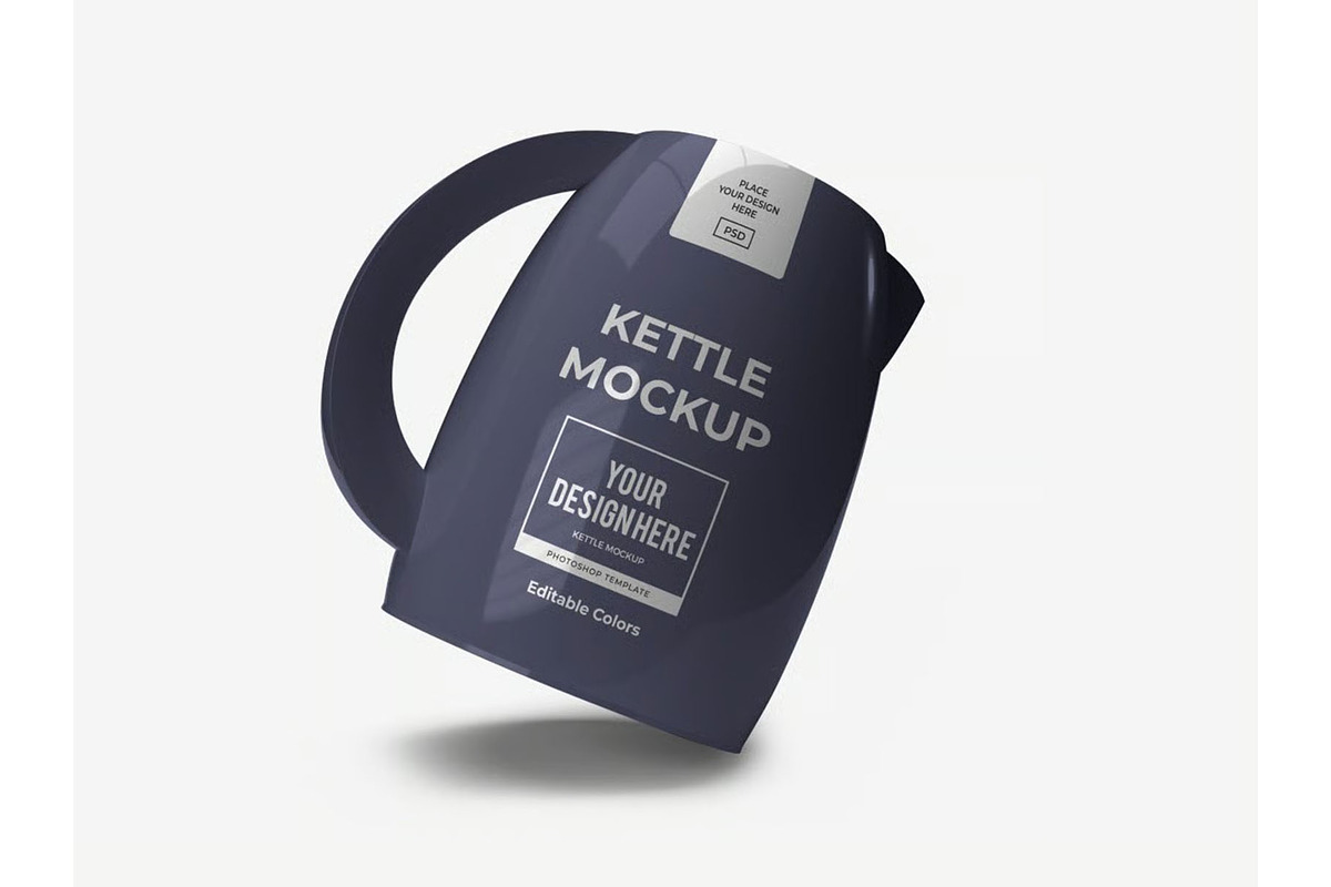 Modern Kettle Mockup Template Set, a Household Mockup by DesignRushMarket (Photo 3 of 11)
