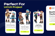 Friendship 3D Character, a Characters & Person 3D Model by orenjidesign (Thumbnail 5 of 8)