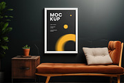 Framed Poster Interior Mockups, a Household Mockup by dpi (Thumbnail 2 of 12)