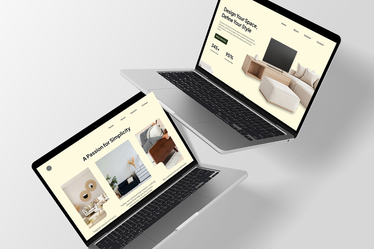 Modern Furniture Landing Page Design preview 3