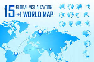 Global Visualization Map, an Object Graphic by Pitchlook.Studio