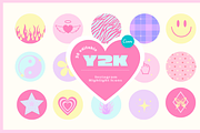 Y2K Pastel Instagram Icons Canva, a Social Media Template by Hell Yeah Designs (Thumbnail 1 of 3)