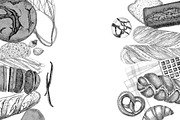 Local bakery. Types of bread., a Food Illustration by handsketched (Thumbnail 12 of 15)