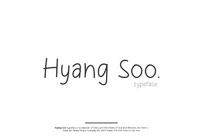 Hyang Soo Typeface