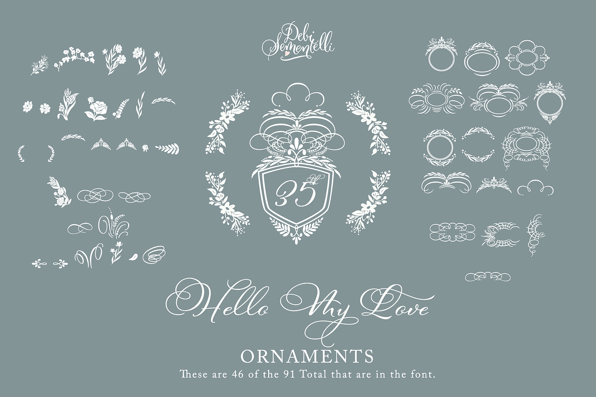 Hello My Love Ornaments preview 4