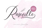 Roseville Script, a Script Font by Letterhend Studio (Thumbnail 1 of 10)