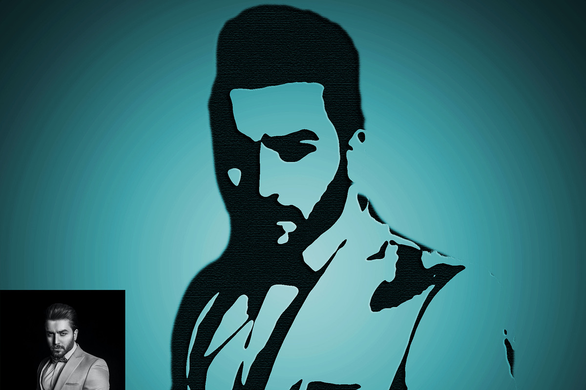 Vector Portrait Photoshop Action, an Action Add-On by Studio Retouch (Photo 6 of 11)