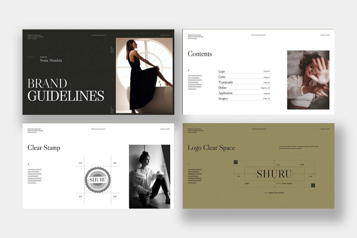 Brand Guideline Template, a Presentation Template by slidestock55 (Photo 15 of 17)