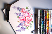 Terpsichore watercolor set., a Decorative Illustration by artabramova (Thumbnail 9 of 10)