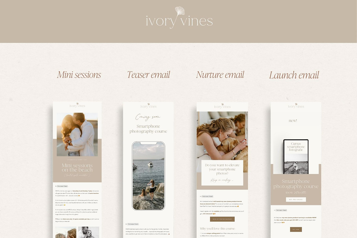 Photographer Flodesk Email Templates, an Email Template by Wonderlik Webdesign (Photo 5 of 9)