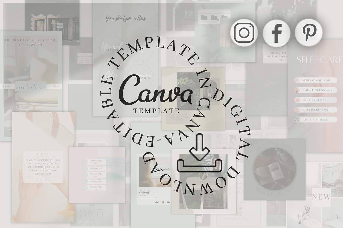 Social Media Canva Mega Bundle, a Social Media Template by BRANDcontent (Photo 8 of 8)