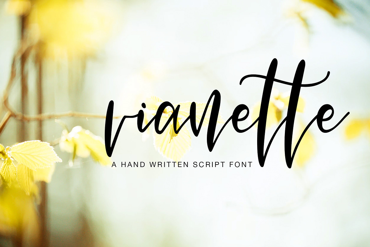 Vianette Hand Made Script Font
