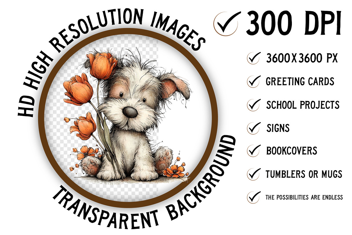 Whimsical Funny Easter Dog Clipart, an Illustration by Craft Nest (Photo 2 of 11)