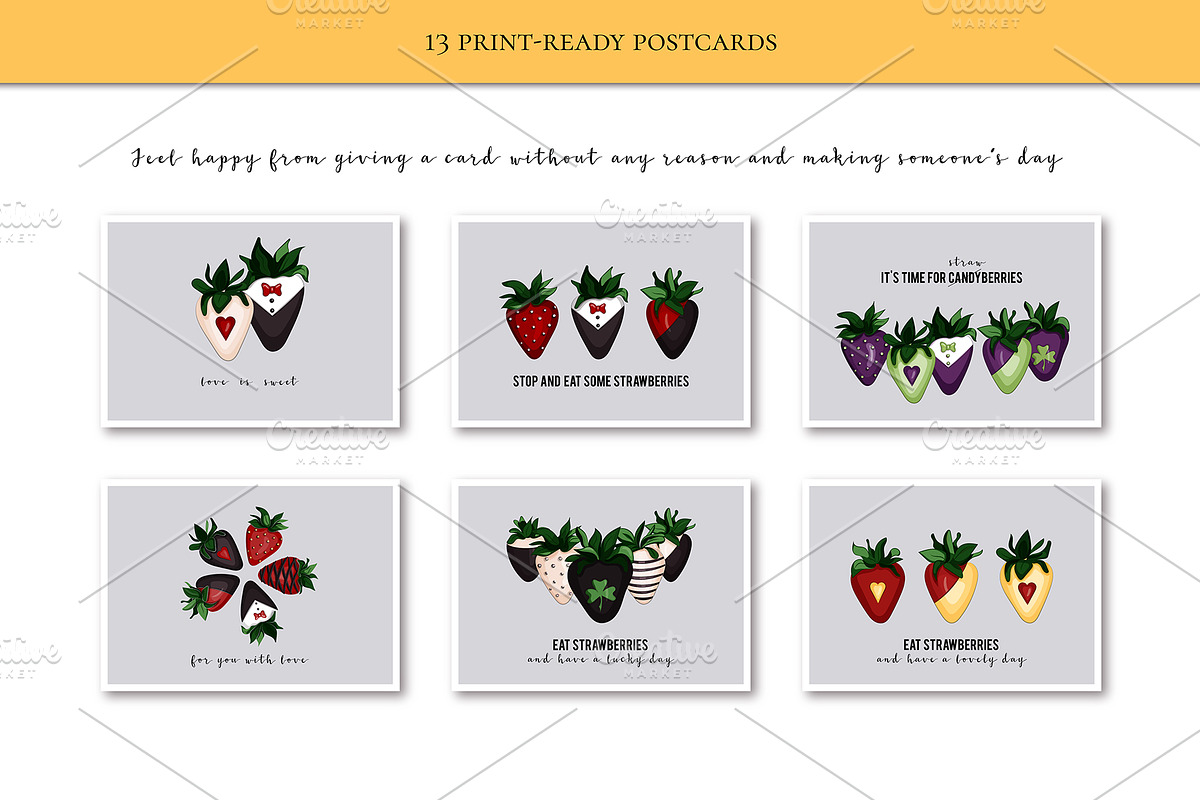 Sweet Dipped Strawberries, a Background Graphic by NKTN graphics (Photo 5 of 9)