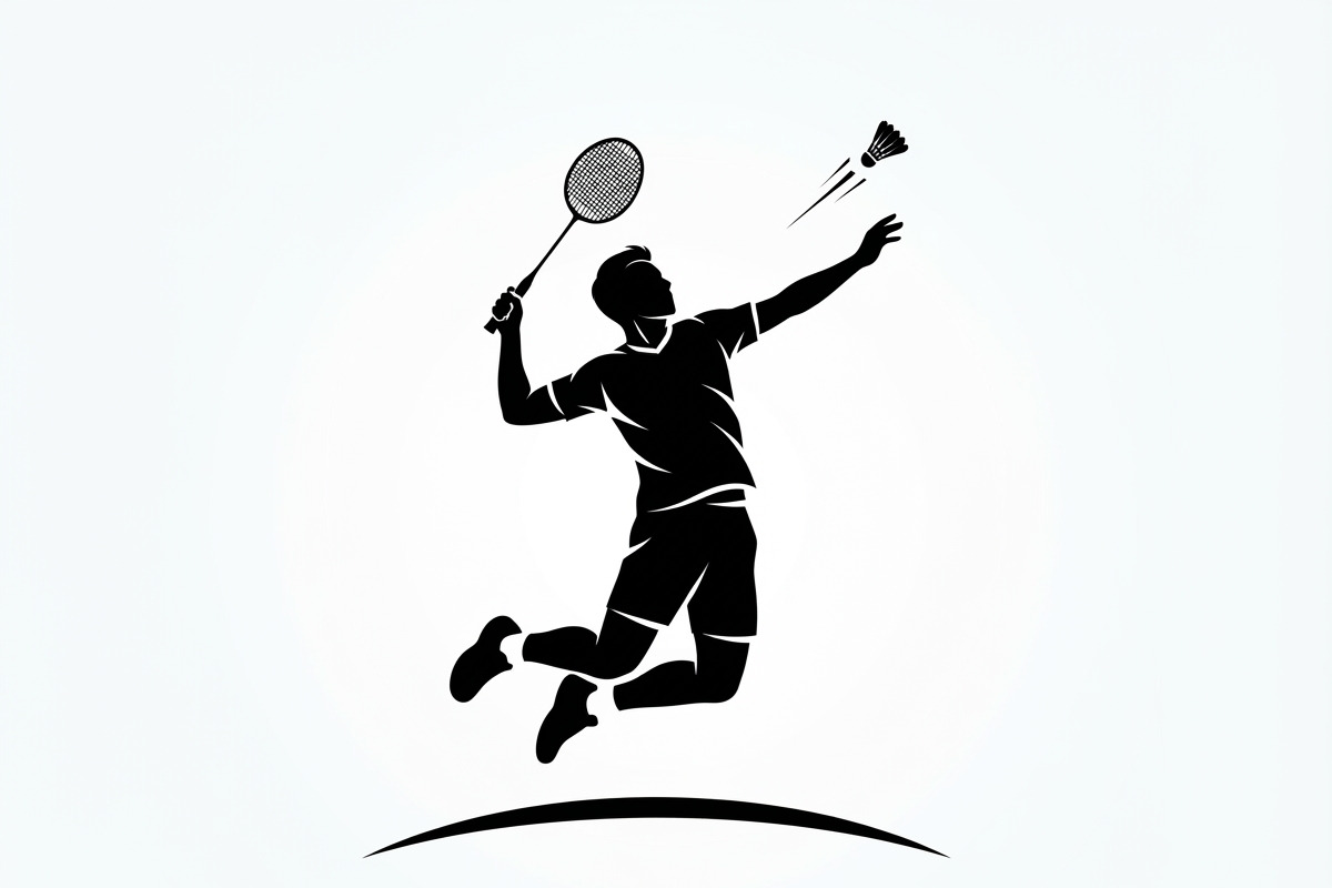 60 Badminton Player Smash Silhouette, a Person Illustration by Amazin_art (Photo 16 of 26)