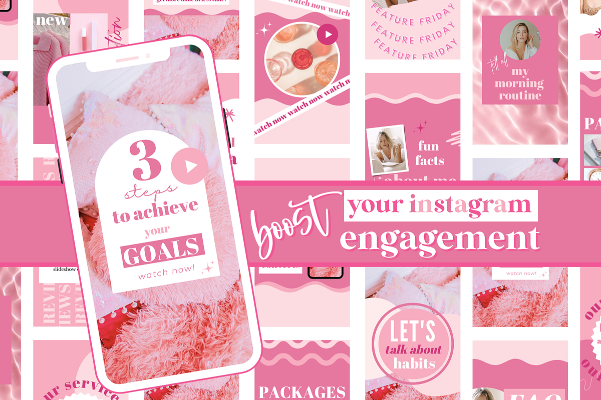Pink Instagram Reel Covers, a Social Media Template by Oh So Social Boutique (Photo 5 of 5)