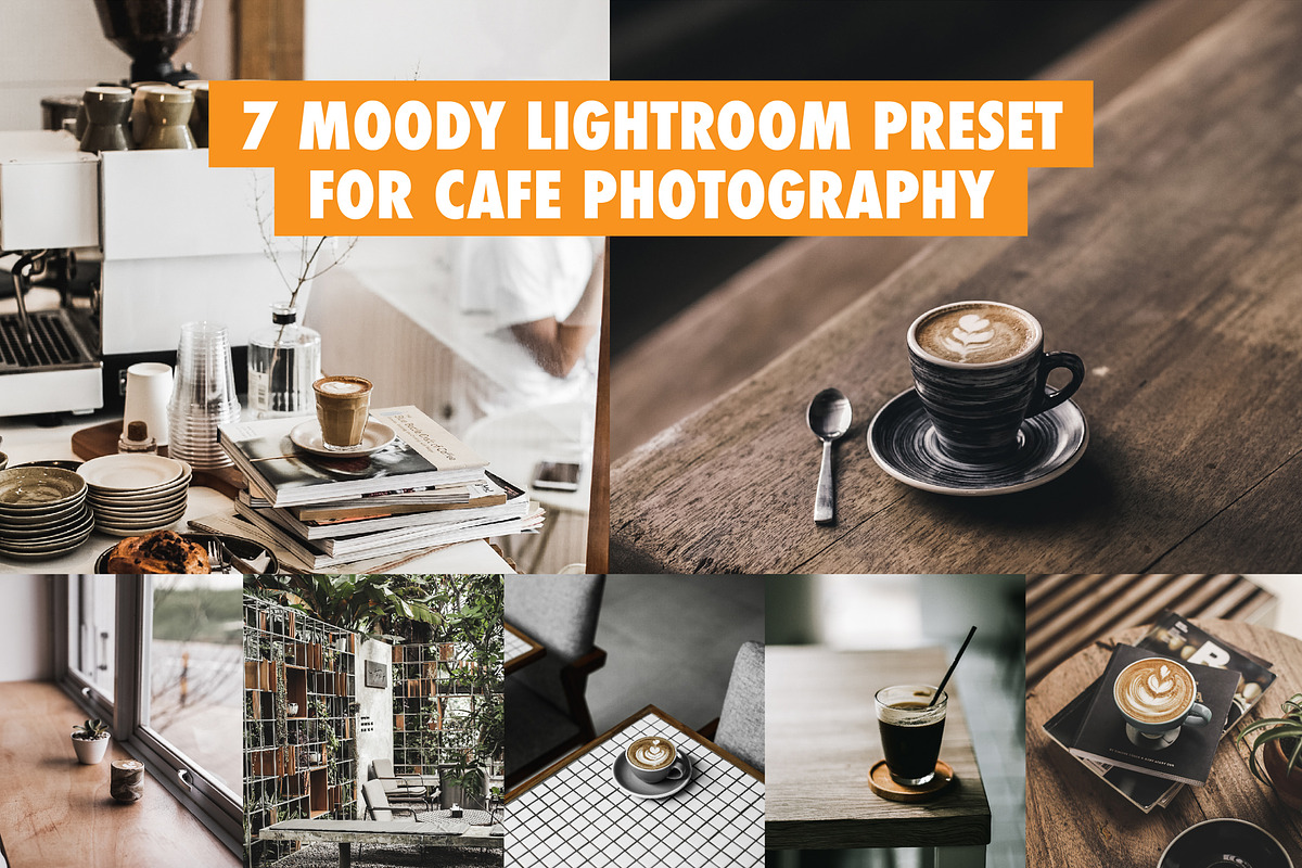 Moody Lightroom Preset For Cafe, an Action Add-On by IKFDY