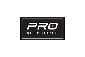 Pro Video Player Logo Design, a Branding & Logo Template by funpixel