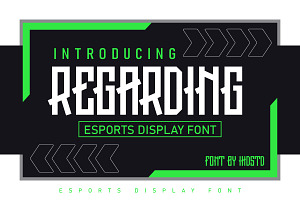 Regarding Esports Display Font