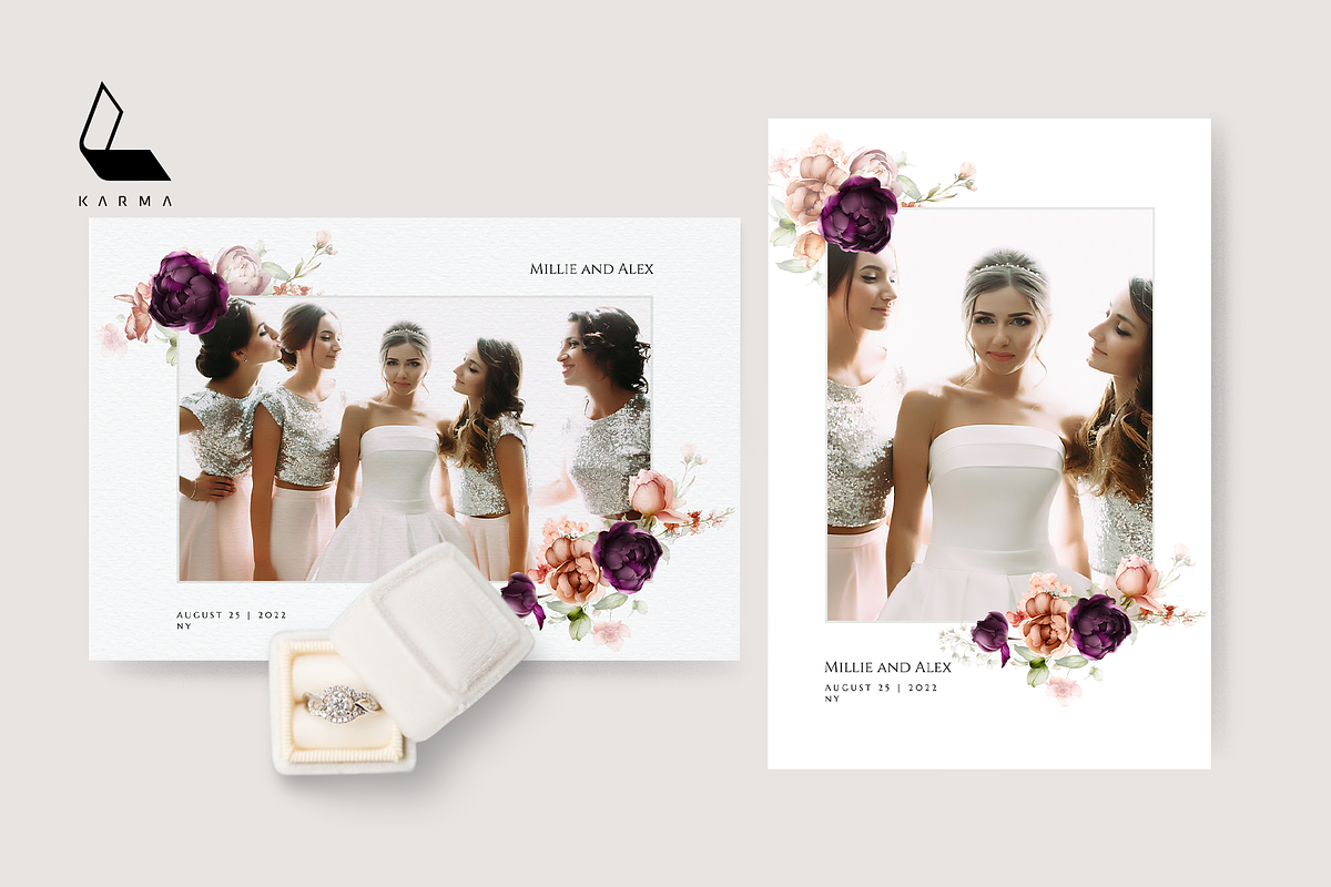 Eva Wedding Set | PSD Templates preview 6