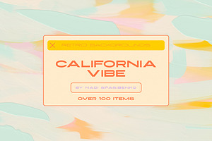 California - Acrylic Retro Textures