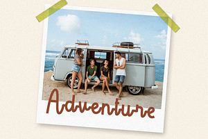 Summer Roadtrip - Retro Script Font