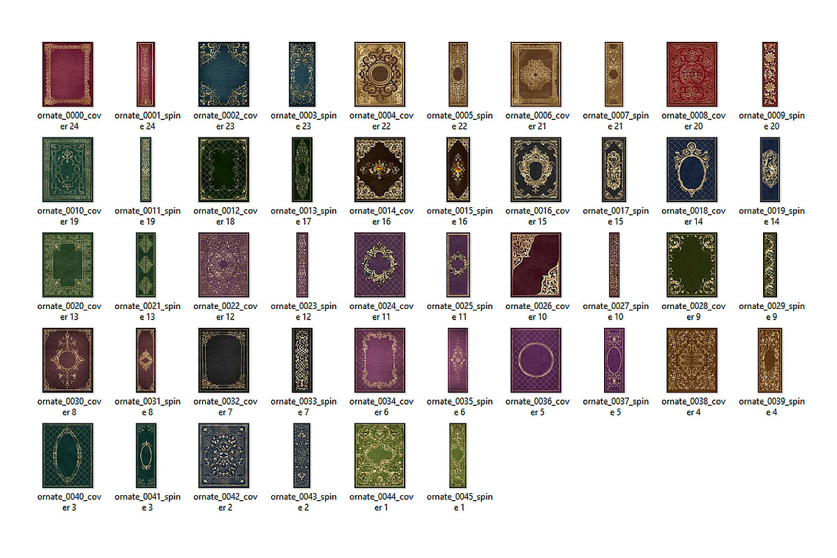 5x7 Ornate Book Covers, a Texture Graphic by Digital Curio (Photo 6 of 6)