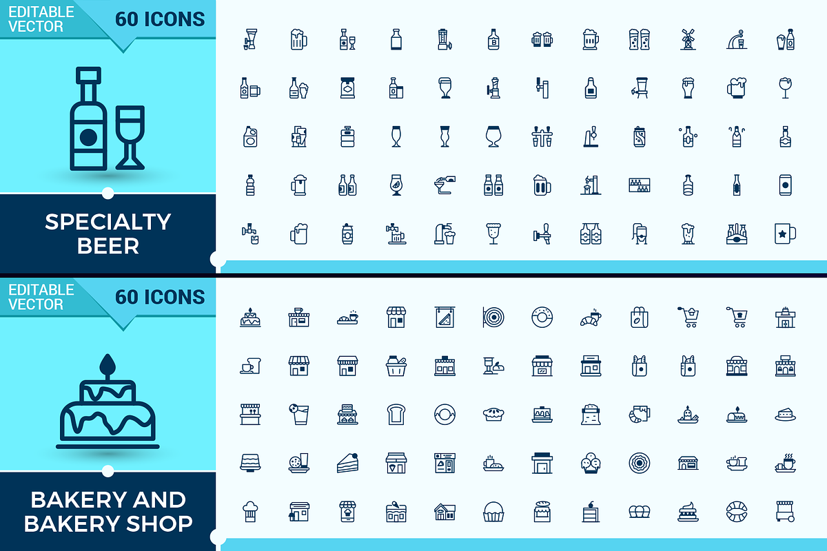 5000+ Icon Collections, an Outline Icon by rubbble (Photo 4 of 6)