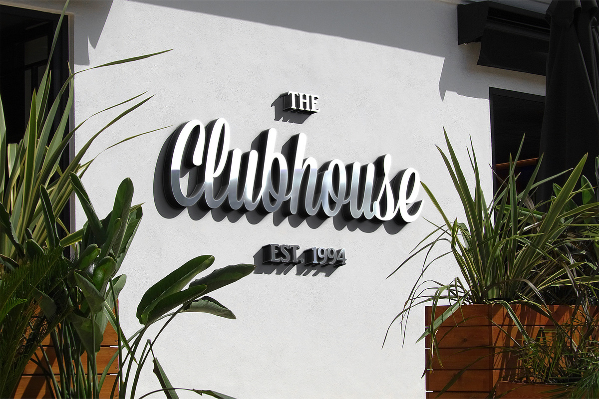 Logo Mockup 3D Chrome Restaurant, a Product Mockup by Asylab (Photo 1 of 5)