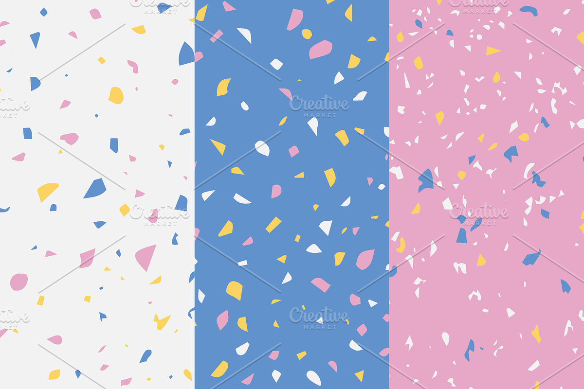9 Trendy Terrazzo Patterns, a Pattern Graphic by Abstracto-Create (Photo 7 of 7)