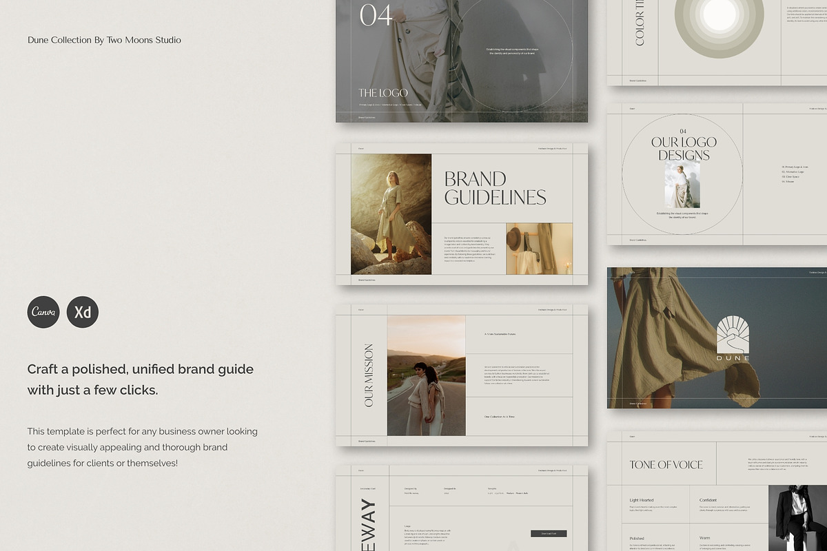 Brand Guidelines Template • Dune, a Templates & Theme by Two Moons Studio (Photo 9 of 9)