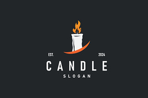 candle logo design concept template, a Branding & Logo Template by Maylianaw28