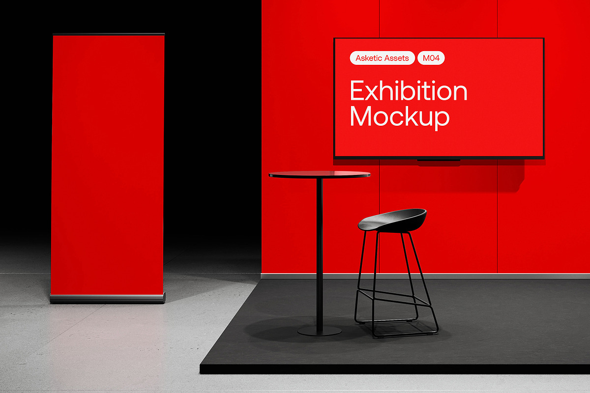 Modular Exhibition Mockup M04, an Advertising Mockup by Asketic (Photo 6 of 7)