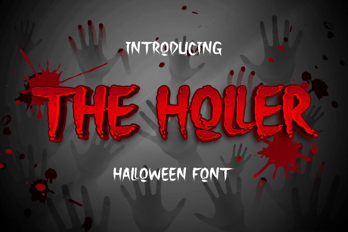The Holler a Halloween Font, a Symbol Font by Javatype Studio (Photo 1 of 10)