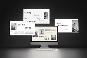 White Beige Architecture Pitch Deck, a Presentation Template by Claymoon Lab