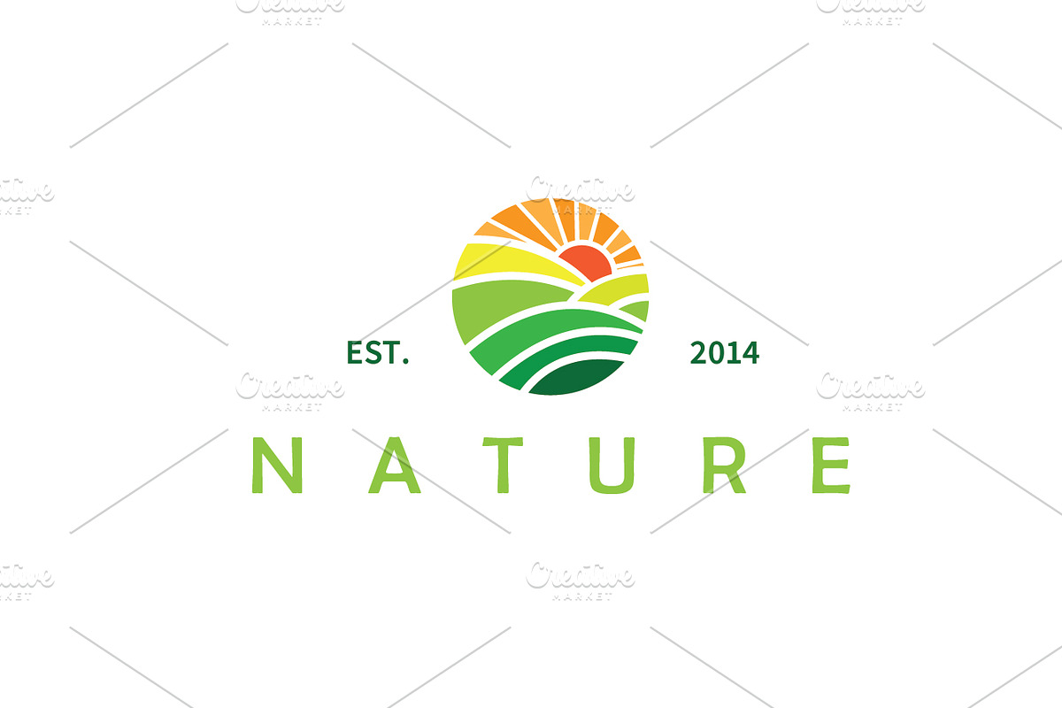 The circular logo with leaf nature, a Branding & Logo Template by Maylianaw28 (Photo 1 of 2)
