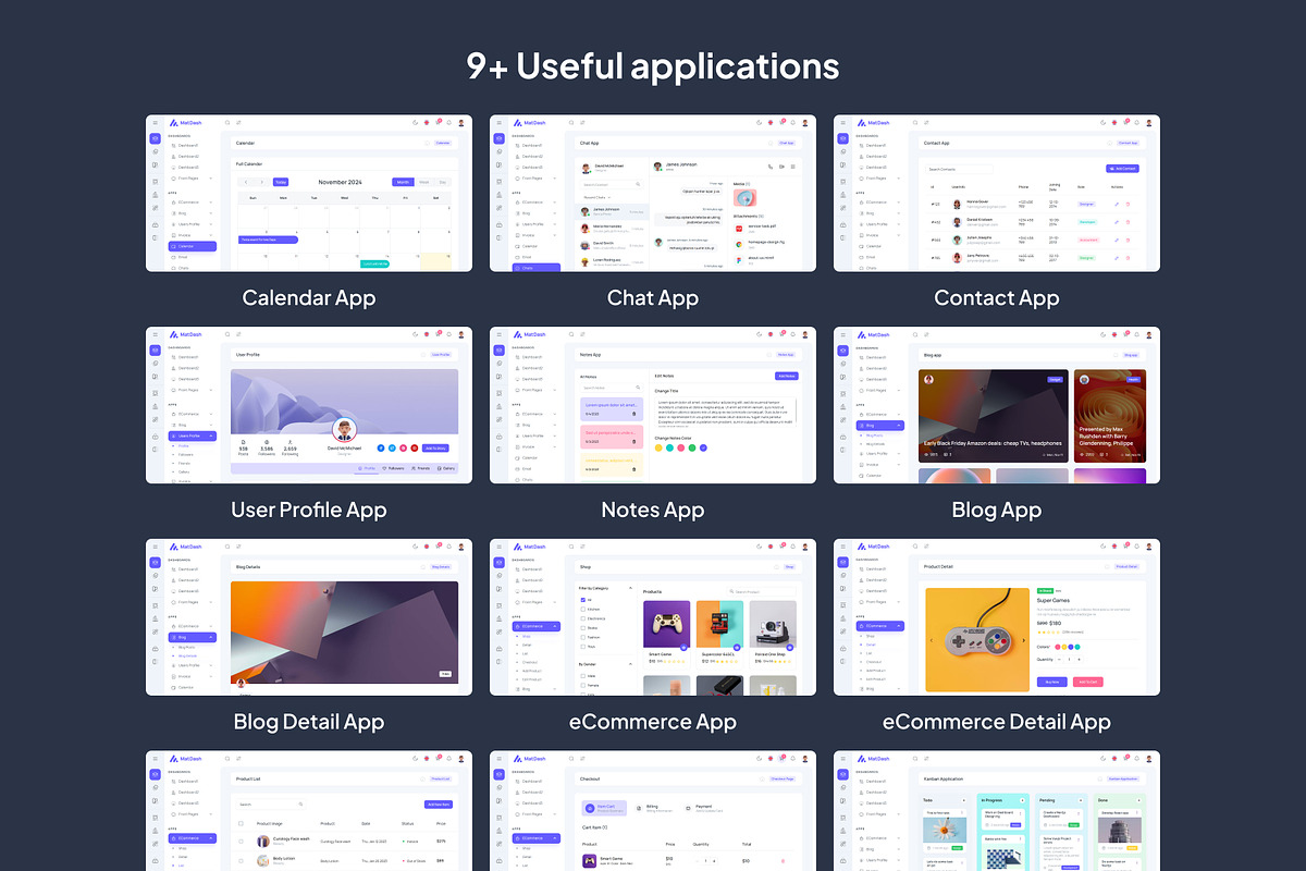 MatDash Vuetify Nuxt Admin Template, a Templates & Theme by AdminMart (Photo 6 of 15)