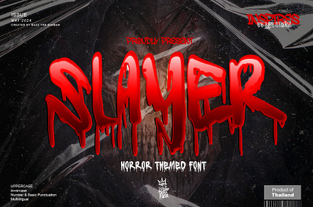 Slayer, a Handwritten Font by BBtypeStudios