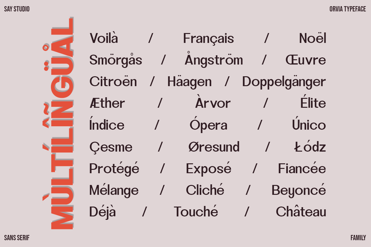 Orvia - Family Sans Serif Typeface, a Serif Font by Say Studio (Photo 8 of 12)