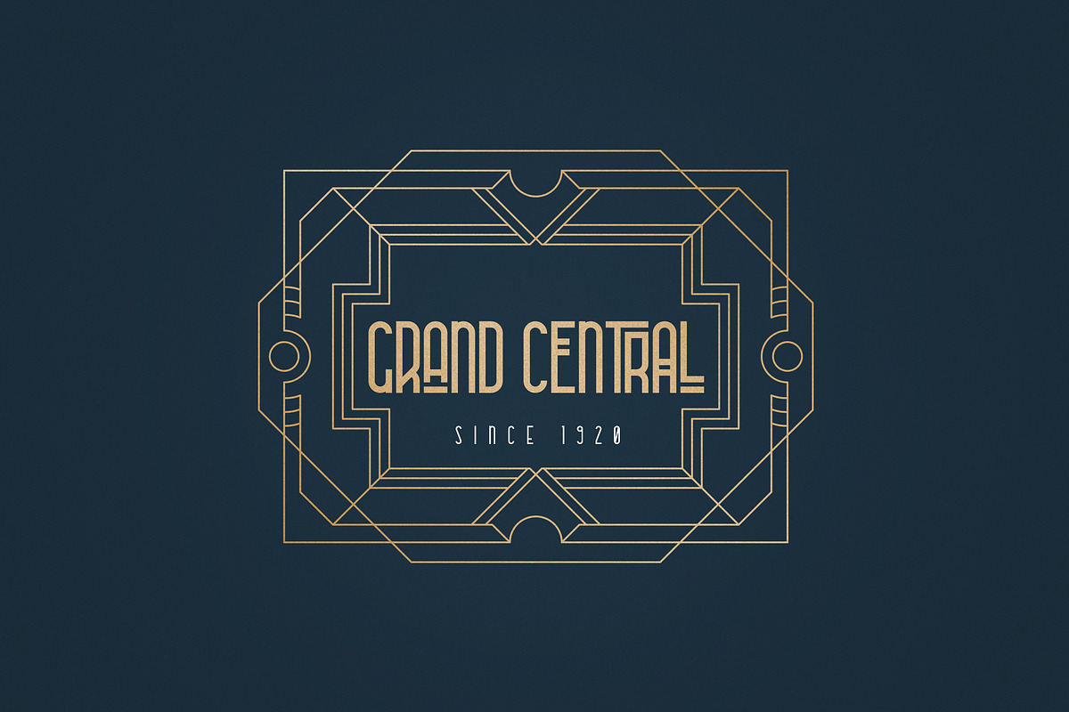 Metria Street - Art Deco Typeface preview 7