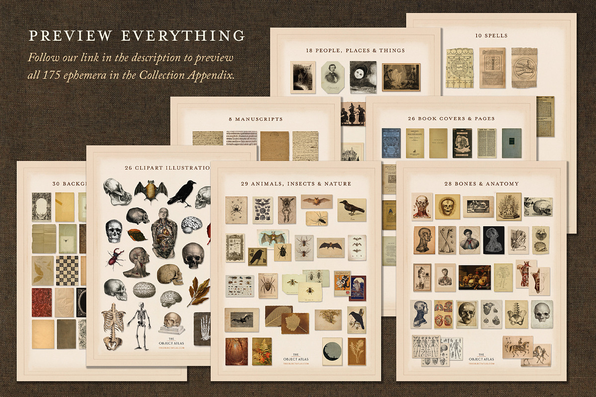 175 Vintage Halloween Ephemera, an Object Graphic by The Object Atlas (Photo 5 of 13)