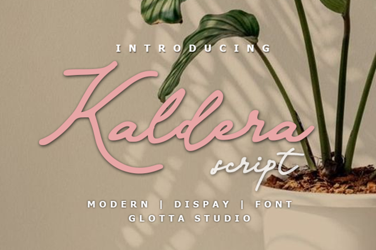 Kaldera, a Handwritten Font by GlottaTypeface (Photo 1 of 8)